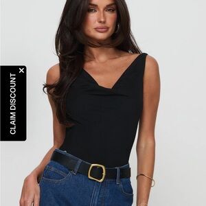 Princess Polly Black Bodysuit